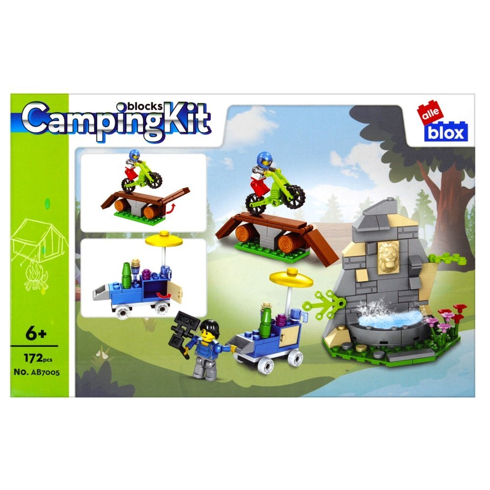 BUILDING BLOCKS 172 ELEMENTS CAMPING ALLEBLOX 492764 ALLEBLOX